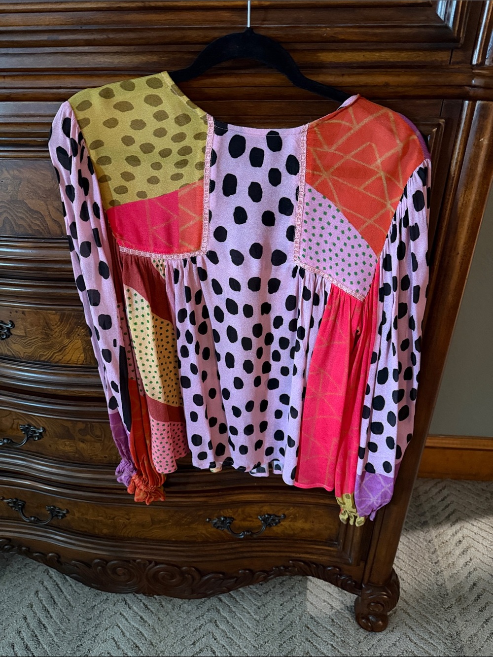 Anthropologie bl-nk peasant blouse